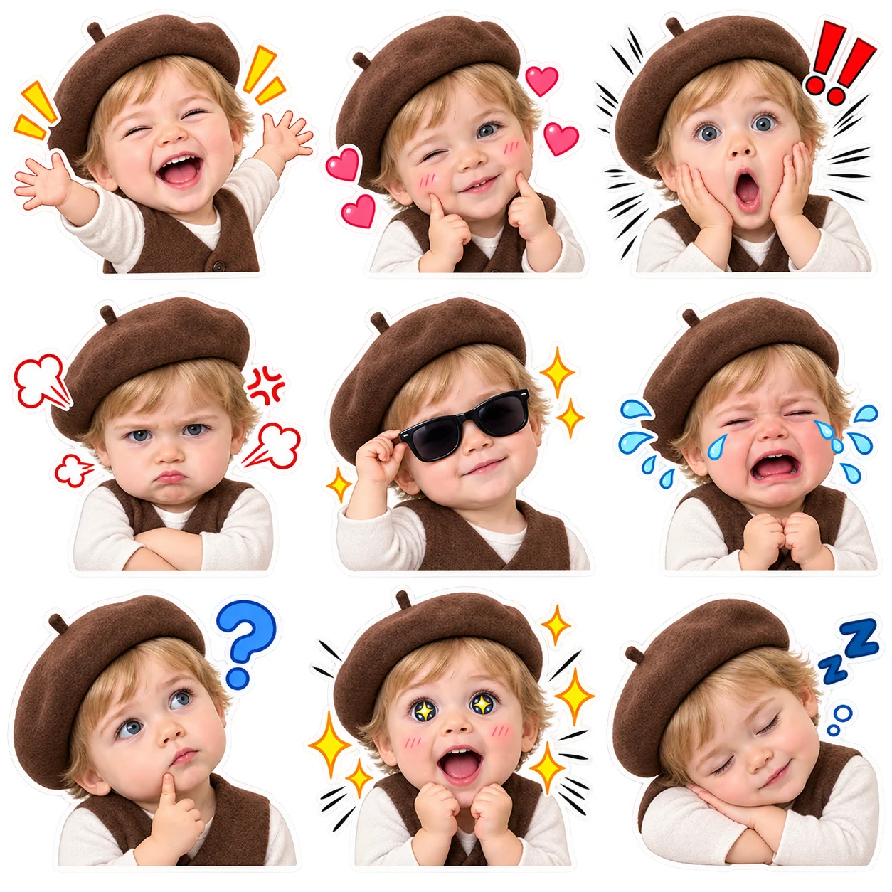 Exaggerated anime sticker case study